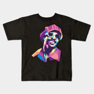 Stevie Wonder wpap fullcollor Kids T-Shirt